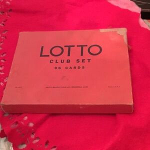 Vintage Lotto Club Set Game - as found